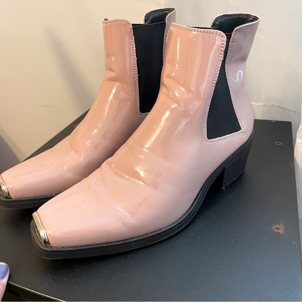 Pink Western Style Boots